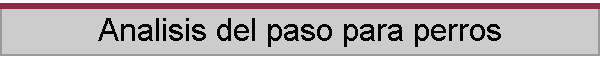 Analisis del paso para perros