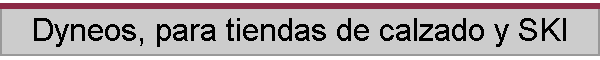 Dyneos, para tiendas de calzado y SKI
